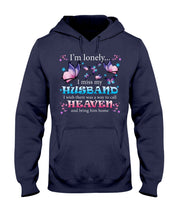 Load image into Gallery viewer, I'm Lonely I Miss My Husband Butterfly Gift For Lover Hoodie

