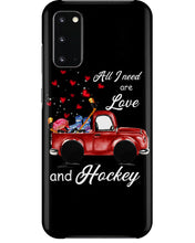 Load image into Gallery viewer, All I Need Are Love And Hockey Gift For Hockey Players Phone case
