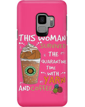 Load image into Gallery viewer, The Quarantine Time With Yarn And Coffee Gift For Women Phone case
