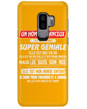 Load image into Gallery viewer, Je Suis Un Homme Chanceux J'ai Line Femme Custom Design Je Suis Son Roi Phone case
