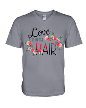 Load image into Gallery viewer, Love Is In The Hair Flower Gift For Women Guys V-Neck
