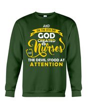 Load image into Gallery viewer, Coffee Cup And On The 8th Day God Created Nurses  Custom Gift For Nurse Sweatshirt
