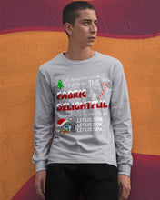 Load image into Gallery viewer, Weather Outside Frightful Sewing Let Us Sew Unisex Long Sleeve
