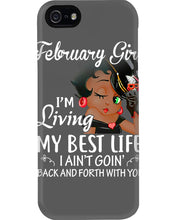 Load image into Gallery viewer, Betty Boop February Girl Living My Best Life Birthday Meaningful Gift Phone case
