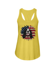 Load image into Gallery viewer, English Cocker Spaniel US Sunflower Gift For Dog Lovers Ladies Flowy Tank
