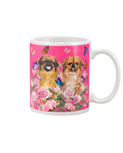 Load image into Gallery viewer, Pekingese With Peonies Gift For Dog Lovers Mug
