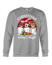 Load image into Gallery viewer, Penguin Christmas Merry And Bright Gift For Penguin Lovers Sweatshirt
