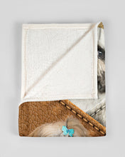 Load image into Gallery viewer, Three Cute Shih Tzu In Bag Gift For Dog Lovers Fleece Blanket

