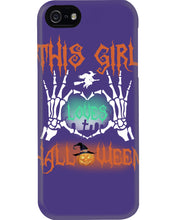 Load image into Gallery viewer, This Girl Loves Halloween Gift For Girls Phone case
