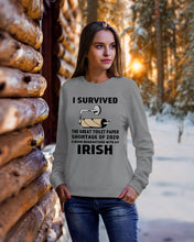 Load image into Gallery viewer, Toilet Paper Shortage Of 2020 Being Quarantined With My   Irish  Personalized Nation Sweatshirt
