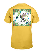 Load image into Gallery viewer, Hummingbird With English Daisy Gift For Birds Lovers Guys Tee
