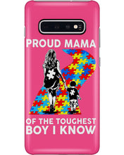 Load image into Gallery viewer, Proud Mama Of The Touchest Boy I Know Autism's Day Gift Phone case
