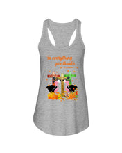 Load image into Gallery viewer, Flamingo In Everything Give Thanks Gift For Flamingo Lovers Ladies Flowy Tank

