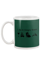 Load image into Gallery viewer, Simple Woman Loves Wine Camping Shoes And Climbing Mug

