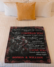 Load image into Gallery viewer, Motorcycling Good Night Baby Custom Name Gift For Wife Fleece Blanket
