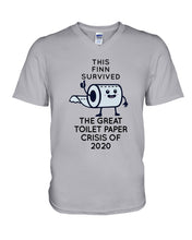 Load image into Gallery viewer, This Finn Survived The Great Toilet Paper Crisis Of 2020 Guys V-Neck
