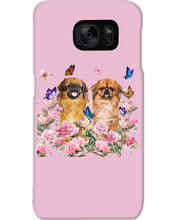 Load image into Gallery viewer, Pekingese With Peonies Gift For Dog Lovers Phone case
