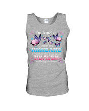 Load image into Gallery viewer, I'm Lonely I Miss My Husband Butterfly Gift For Lover Unisex Tank Top
