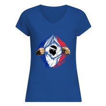 Load image into Gallery viewer, Corse Super Hero Flag Patriot Gift For Men Ladies V-Neck
