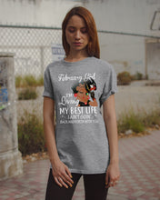 Load image into Gallery viewer, Betty Boop February Girl Living My Best Life Birthday Meaningful Gift Guys Tee
