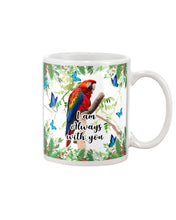 Load image into Gallery viewer, Scarlet Macaw With Butterflies I Am Always With You Gift For Lover Mug
