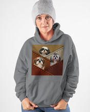 Load image into Gallery viewer, Three Cute Shih Tzu In Bag Gift For Dog Lovers Hoodie
