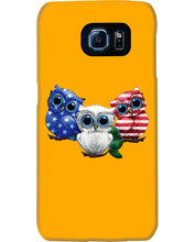 Load image into Gallery viewer, Lovely Phone Case Three Owl With US Flag Gift For Owl Lovers Phone case
