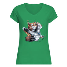 Load image into Gallery viewer, Vintage Funny Cat Love Trending Gift For Cat Lovers Ladies V-Neck
