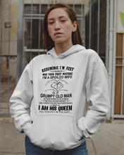 Load image into Gallery viewer, A Spoiled Wife Of An October Grumpy Old Man Birthday Meaningful Gift Hoodie

