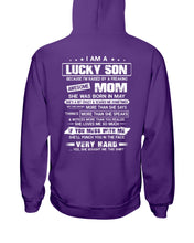 Load image into Gallery viewer, Gift For Lucky Son May Mom Loves Me So Much Hoodie
