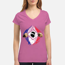 Load image into Gallery viewer, Corse Super Hero Flag Patriot Gift For Men Ladies V-Neck
