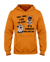 Load image into Gallery viewer, I See Every Morning Is A Schnauzer Who Loves Me Hoodie
