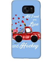 Load image into Gallery viewer, All I Need Are Love And Hockey Gift For Hockey Players Phone case
