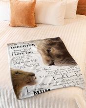 Load image into Gallery viewer, Just Do Your Best Loving Eyes For Each Other Mum Gift For Daughter Fleece Blanket
