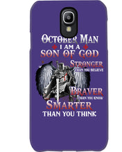 Load image into Gallery viewer, October Man Son Of God Birthday Meaningful Gift For Men Phone case
