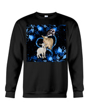 Load image into Gallery viewer, Lovely Phone Case Twinkling Blue Heart Gift For Goat Lovers Sweatshirt
