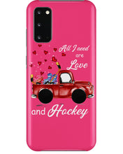 Load image into Gallery viewer, All I Need Are Love And Hockey Gift For Hockey Players Phone case
