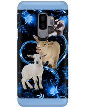 Load image into Gallery viewer, Lovely Phone Case Twinkling Blue Heart Gift For Goat Lovers Phone case
