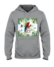Load image into Gallery viewer, Scarlet Macaw With Butterflies I Am Always With You Gift For Lover Hoodie
