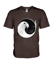 Load image into Gallery viewer, Vintage Funny Parrot Yinyang Black Anf White Gift For Parrot Lovers Guys V-Neck
