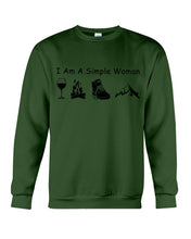 Load image into Gallery viewer, Simple Woman Loves Wine Camping Shoes And Climbing Sweatshirt

