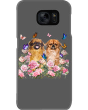 Load image into Gallery viewer, Pekingese With Peonies Gift For Dog Lovers Phone case
