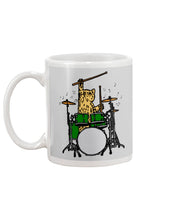 Load image into Gallery viewer, Cat Play Drum Funny Gift For Cat Lovers Mug
