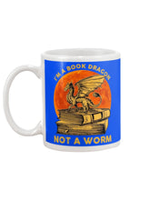 Load image into Gallery viewer, I'm A Book Dragon Not A Worm Gift For Dragon Lovers Mug

