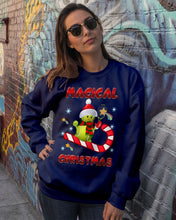 Load image into Gallery viewer, Tennis Players Magical Christmas Snowman Gift For Women Sweatshirt
