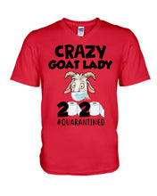 Load image into Gallery viewer, Crazy Goat Lady 2020 Quarantined Gift For Goat Lovers Guys V-Neck
