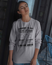 Load image into Gallery viewer, A Spoiled Wife Of An October Grumpy Old Man Birthday Meaningful Gift Unisex Long Sleeve
