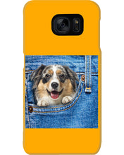 Load image into Gallery viewer, Australian Shepherd In Denim Pocket Gift For Dog Lovers Phone case
