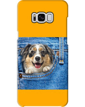 Load image into Gallery viewer, Australian Shepherd In Denim Pocket Gift For Dog Lovers Phone case
