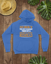 Load image into Gallery viewer, Sorry This Guy Is Already Taken By A Smart And Sexy Redhead Gift For Men Hoodie
